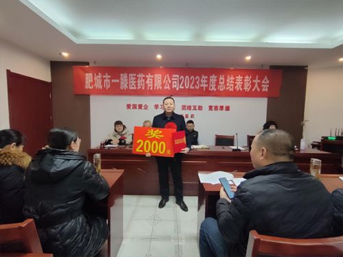 肥城一滕醫(yī)藥公司召開2023年度總結(jié)表彰大會